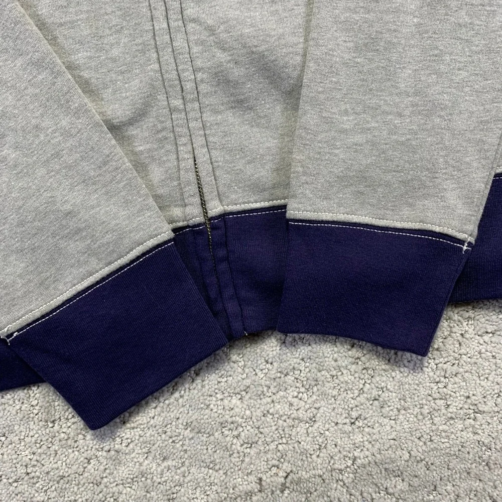 True Religion Hoodie Size Small Gray Navy Zip Up Sweatshirt Buddha‎ Brand NWT